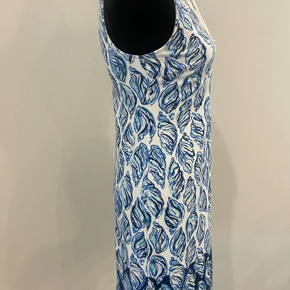Lilly Pulitzer Harper Shift Conch Shell Pattern tropical blue Dress size XS - Picture 5 of 9
